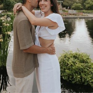 Aritiza Little Moon Linen White Dress!